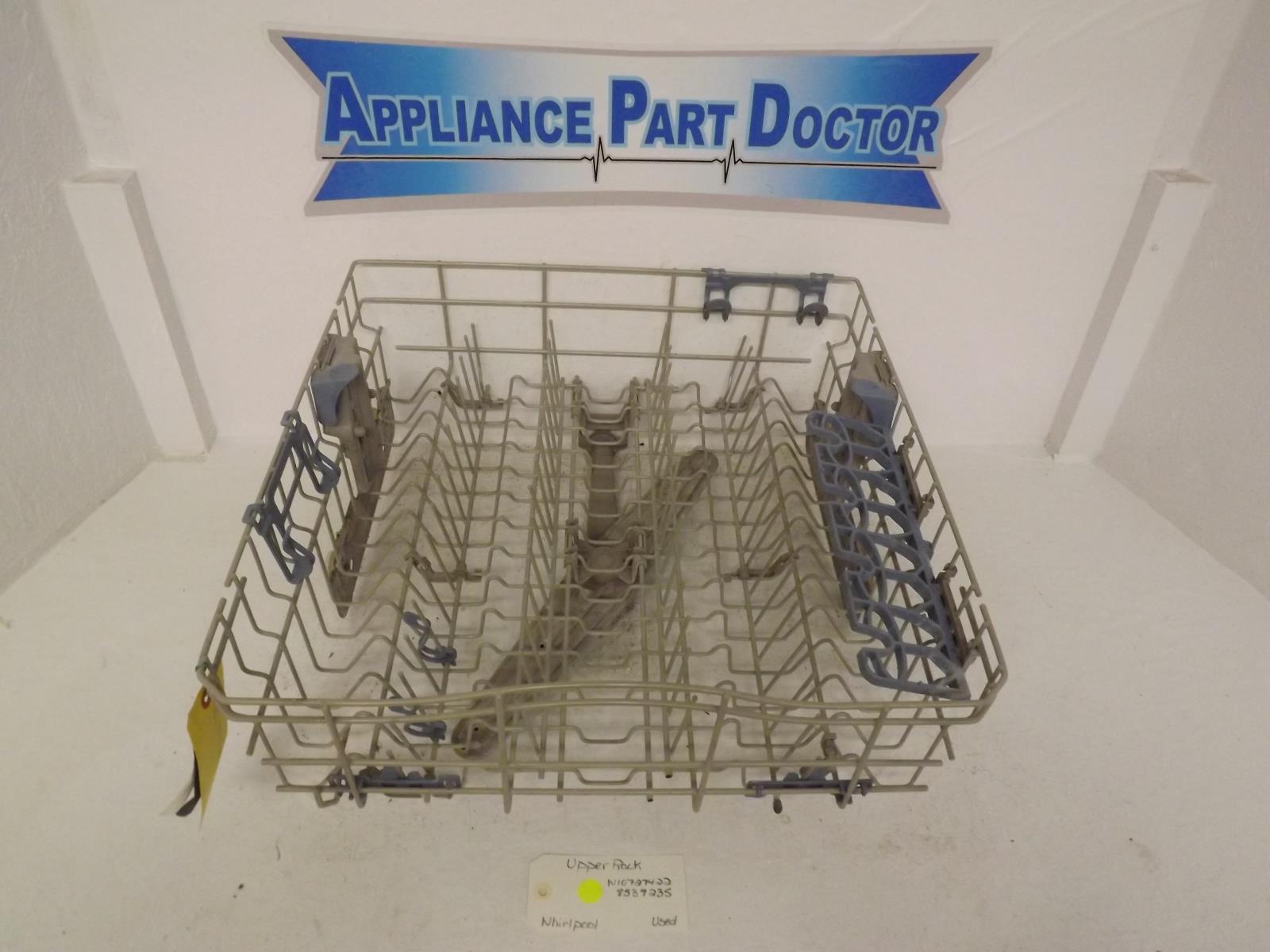 Whirlpool Dishwasher W10727422 8539235 Upper Rack Used Whirlpool Dishwasher W10727422 8539235 Upper Rack Used
